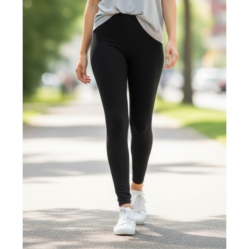 Jesse's Girl Super Soft Black Leggings S/M Stretch High Rise New